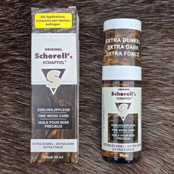 SCHAFTOL oil for rifle butts and stocks, extra dark brown with sponge, 50ml