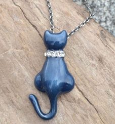 BLUE CAT, bijou, necklace
