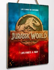 Hölzerne Wanddekoration Jurassic Park