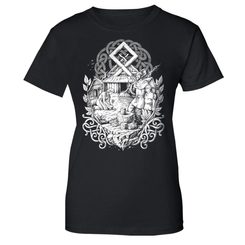 WAHRHEIT SIEGT - Hussite T-Shirt für Frauen in Schwarz-Weiß