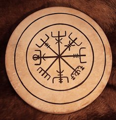 Shaman Frame Drum - Vegvisir