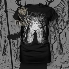 HERNE, The Guardian of the Forest, T-Shirt ladies black/white