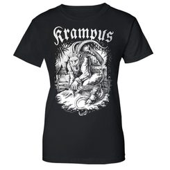 KRAMPUS ladies T-shirt, bw