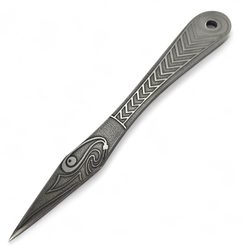 MUNINN etched throwing Knife - 1 piece
