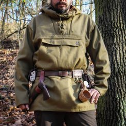 LEATHER BELT WITH FORGED BUCKLE, Perunika system