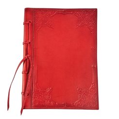 LIBER REGIS, leather notebook, lined, red