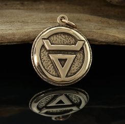 VELES, Slavic Pendant, bronze