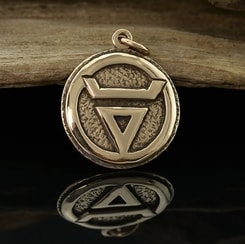 VELES, Slavic Pendant, bronze