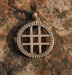 BALTIC SUN, bronze pendant