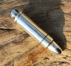 BULLET, 9mm Luger, silver pendant