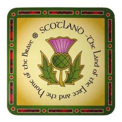 Wooden coaster Scotland the Brave