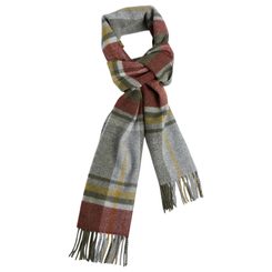 Irish Scarf, Foxford Rust and Green Tartan
