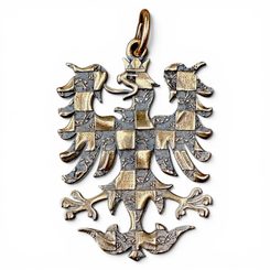 Pendentif l'aigle de Moravie, en bronze