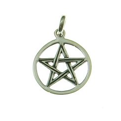 PENTAGRAM - petit pendentif en argent