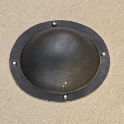 Bouclier viking rond, contreplaqué, lin, cuir brut 70cm