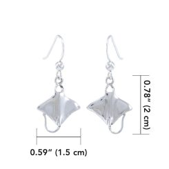 KIRA, earrings, silver and garnet