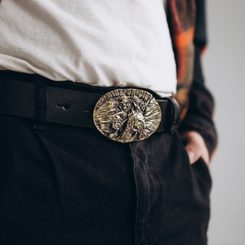 SKULL, boucle de ceinture, laiton