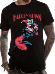 BATMAN - HARLEY QUINN GUN, Unisex T-shirt - Black