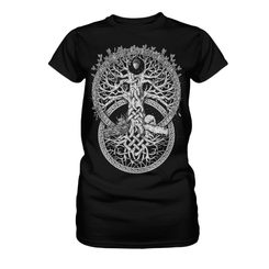 TREE OF LIFE, Ladies T-Shirt, black