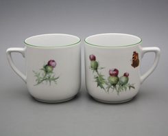 SCOTTISH THISTLE, Mug 0.4 l, Carlsbad porcelain