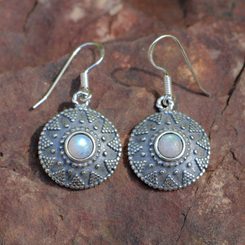 KIRA, Ohrringe, Silber 925 Granat