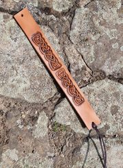 RONN, carved leather bracelet