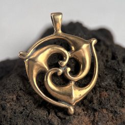 CERNUNN, The Celtic God, pendant, tin alloy