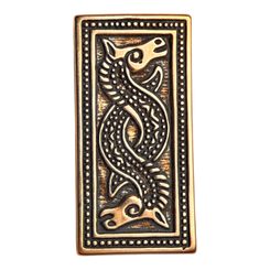 SLEIPNIR, viking belt concho, bronze
