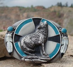 Howling Wolf, belt buckle