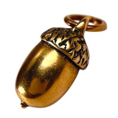ACORN, oak pendant, silver