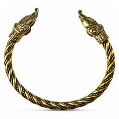 MIDGARDSORMR, Viking Bracelet, brass