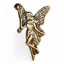 Fairy, pendant, bronze