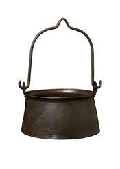 Historical cauldron for a fire pit, 5 litres