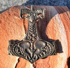 NECRO-ORGANIC Sci-fi THOR HAMMER, pewter