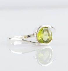 HELIOS, bague en argent, péridot Ag 925/1000