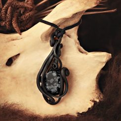 OBSIDIAN - fantasy pendant