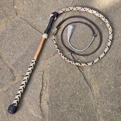 LEATHER WHIP, 250 cm