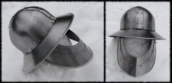 IRON HAT HELMET WITH THE FACE PROTECTION