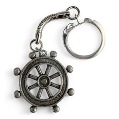 RUDDER, pendant, zinc key chain