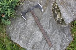 German horseman's axe, etched, replica