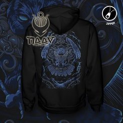 CELTIC OWL Hoodie zipper