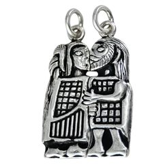Couple d'amoureux - Vikings, pendentif, argent 925/1000