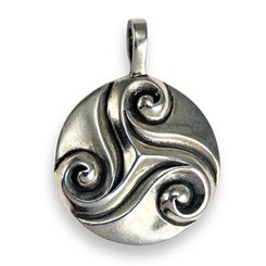 TRISQUE CELTIQUE, pendentif en argent