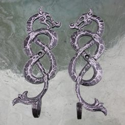UROBOROS, pendant Dragon, silver