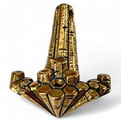 DIMMUBORGIR - THOR HAMMER, Basalt columns, bronze pendant