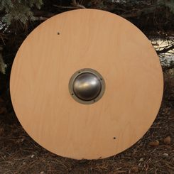 BOUCLIER VIKING, en bois, 80 cm