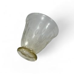 LUCRETIA, forest green glass, goblet