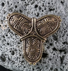 VIKING TREFOIL Bronze Brooch