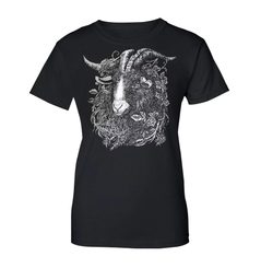 GOAT, women's T-shirt black, Druid collection