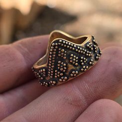 Embout de manche pour couteau, viking, bronze